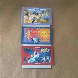 Disney California Adventure 25th Anniversary Magic Key Magnetic Cards
